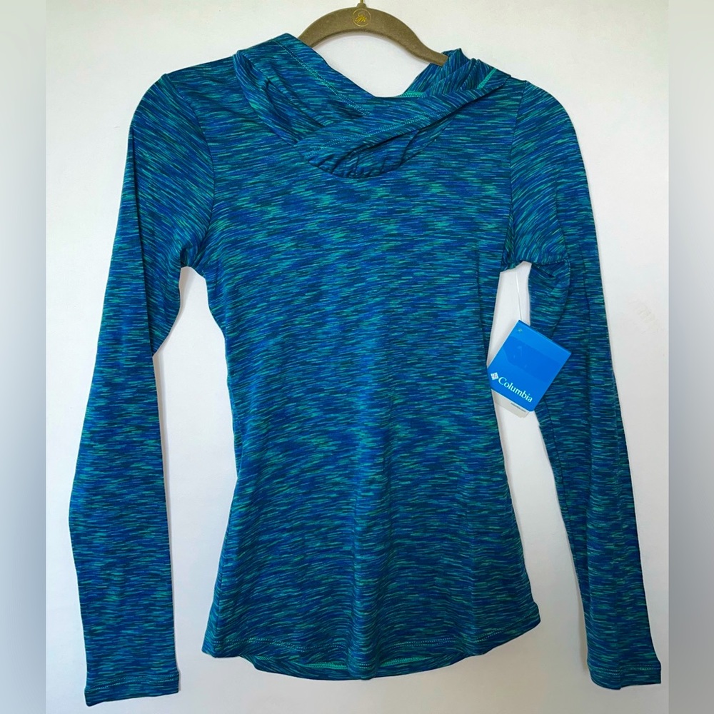 Columbia Outerspaced Hoodie Blue Green Purple XS